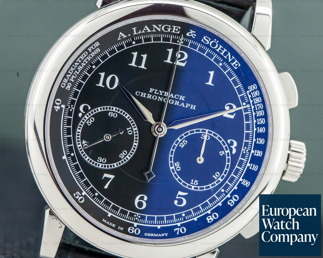 A. Lange and Sohne 1815 Chronograph 18K White Gold Ref. 414.028
