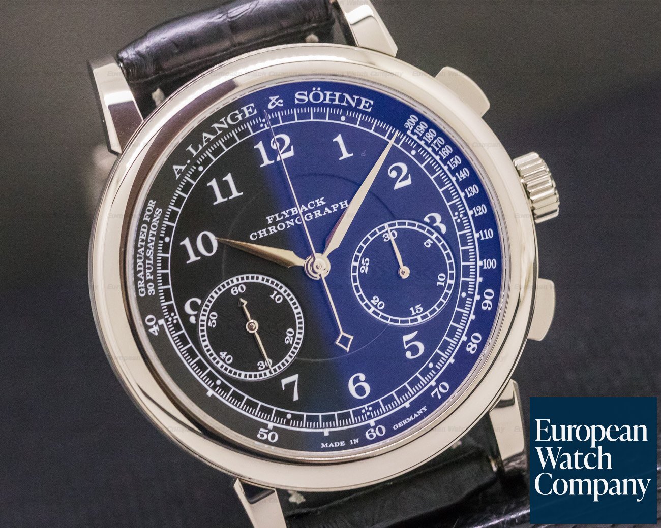 A. Lange and Sohne 1815 Chronograph 18K White Gold DEPLOYANT BUCKLE 2018 Ref. 414.028