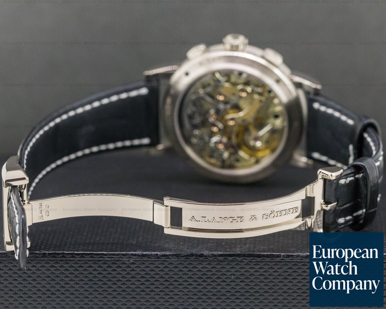 A. Lange and Sohne 1815 Chronograph 18K White Gold DEPLOYANT BUCKLE 2018 Ref. 414.028