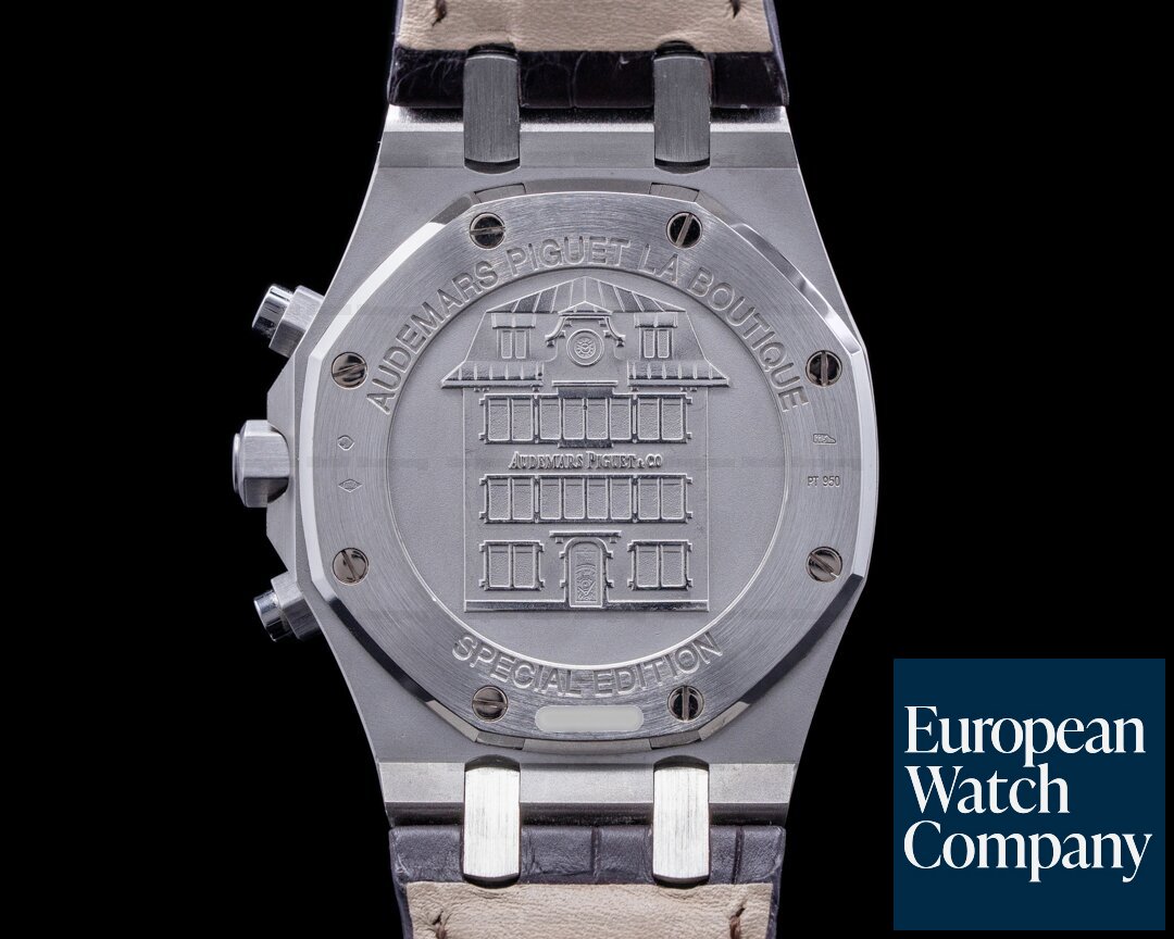 Audemars Piguet Royal Oak Chronograph Platinum 26035PT La Boutique Paris Limited Ref. 26035PT.OO.D002CR.01