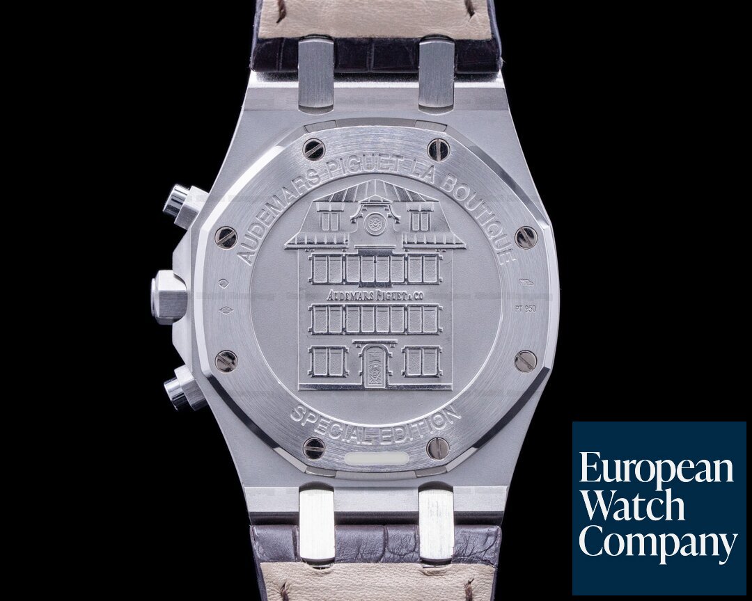 Audemars Piguet Royal Oak Chronograph Platinum 26035PT La Boutique Paris Limited Ref. 26035PT.OO.D002CR.01