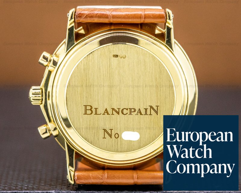 Blancpain Villeret Chronograph 18K Yellow Gold White Dial Ref. 1185-1418-55