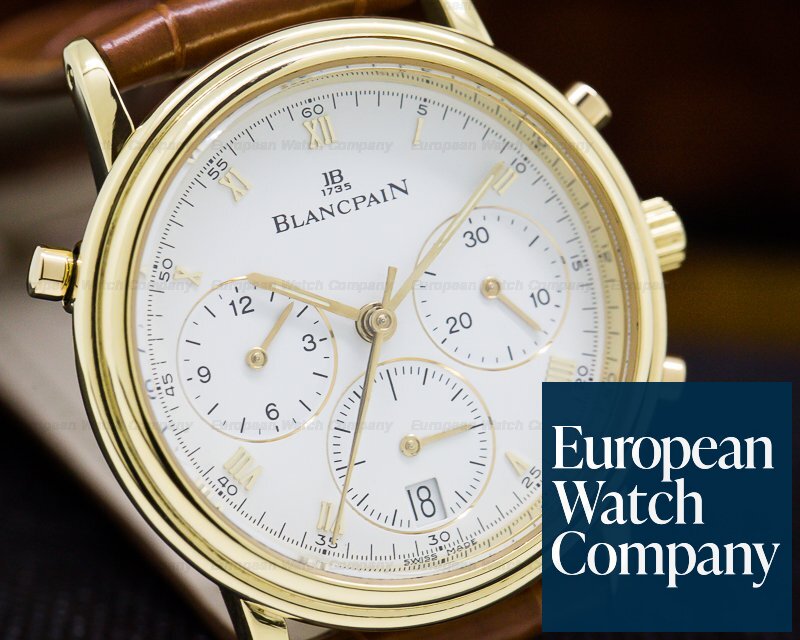 Blancpain Villeret Split Second Chronograph 18K Yellow Gold Ref. 1186-1418-55