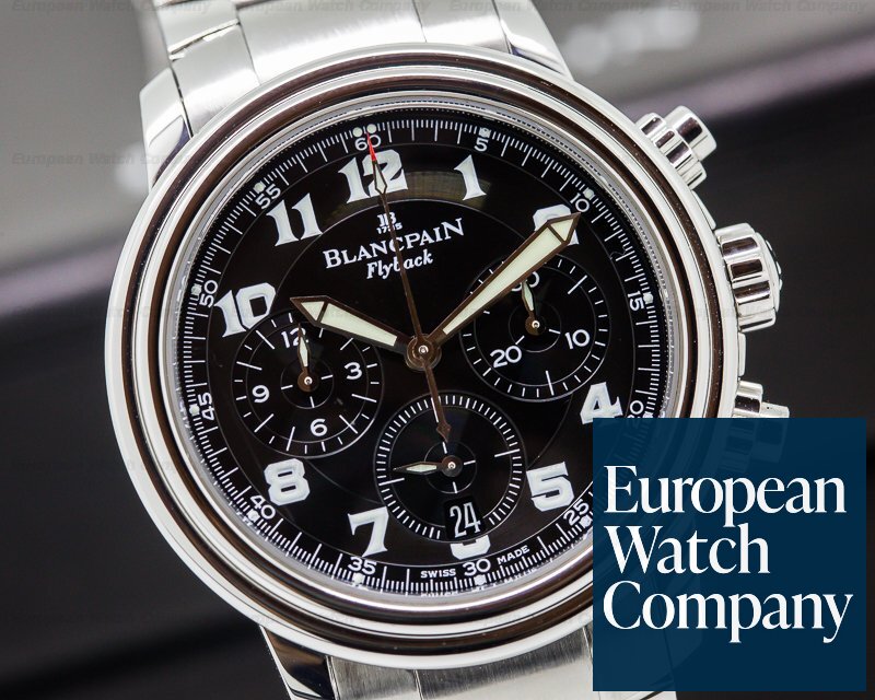 Blancpain Leman Flyback Chronograph Black Dial SS / SS Ref. 2185F-1130-71
