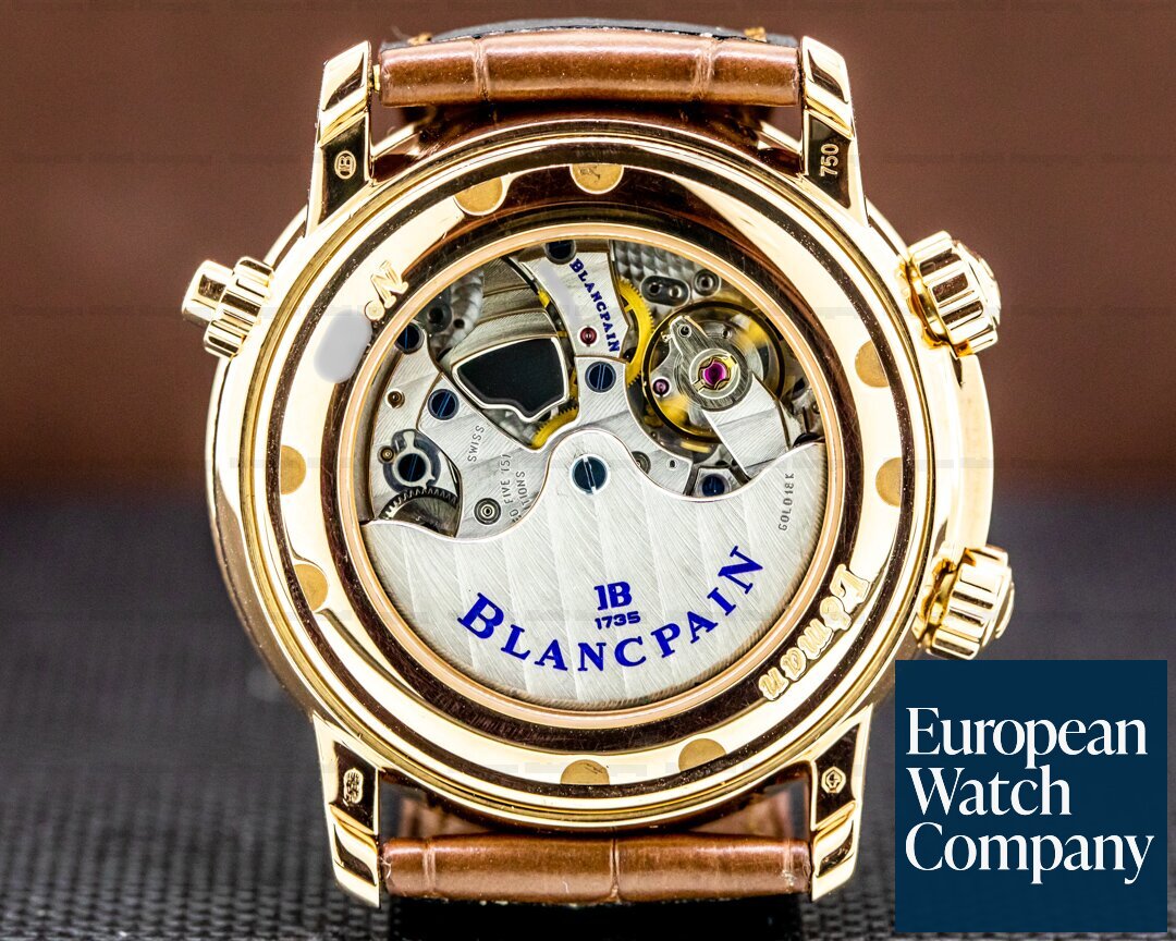 Blancpain Leman Reveil GMT 2841 18K Rose Gold Ref. 2841-3642-53B