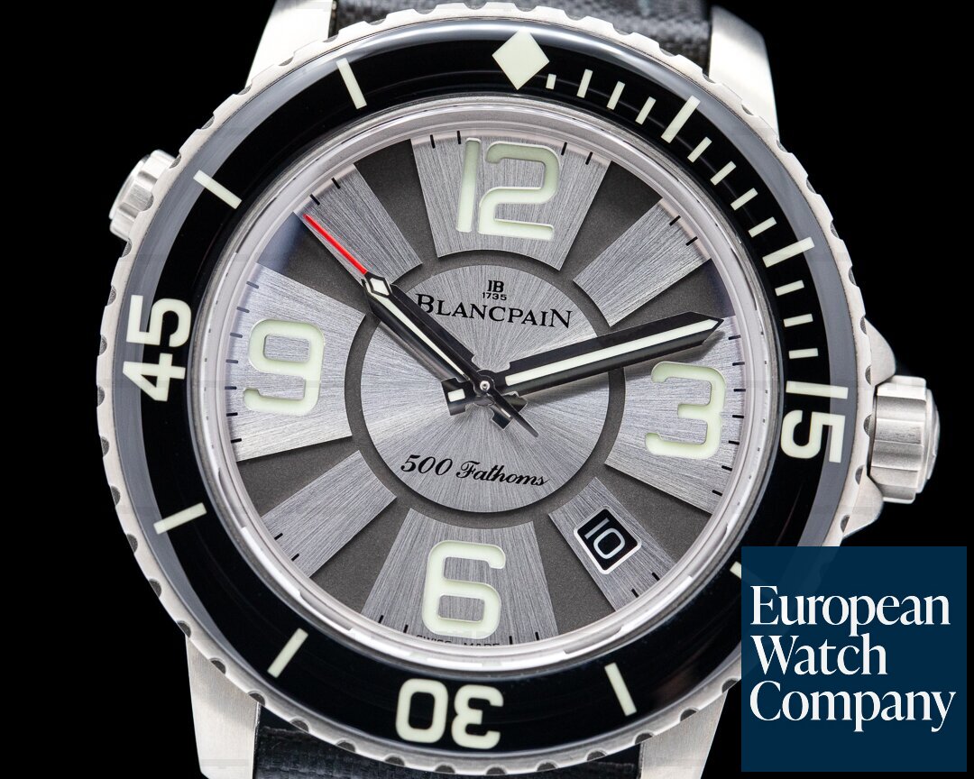 Blancpain 500 Fathoms Titanium Silver Dial Cannes Edition Limited to 50 Pieces Ref. 50015-12B30-52B