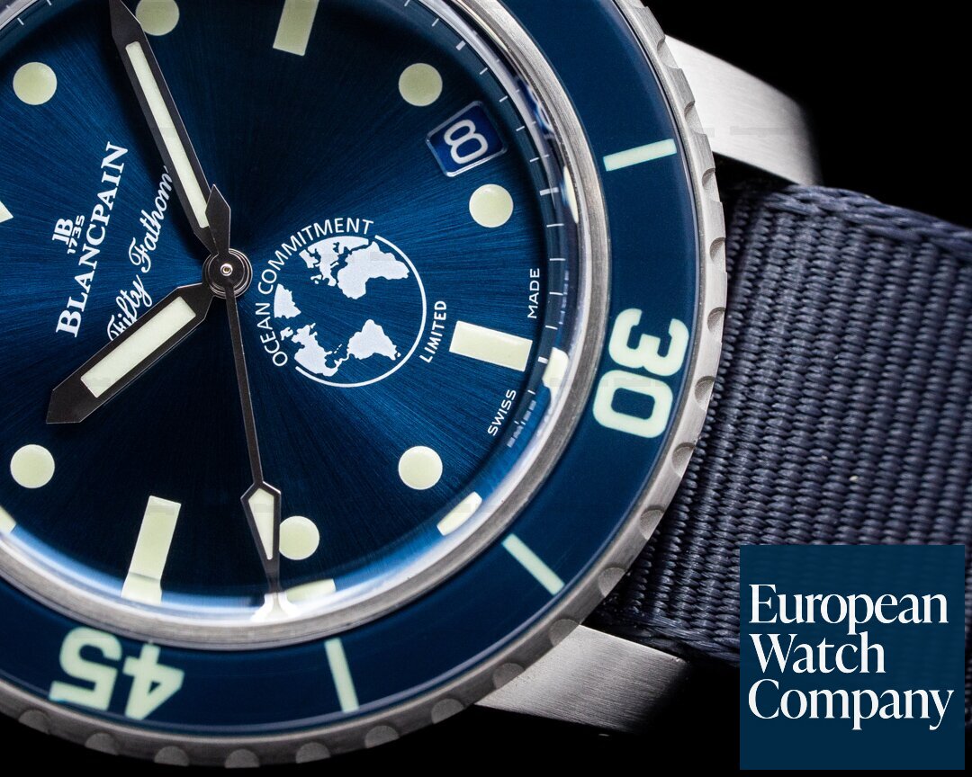 Blancpain Fifty Fathoms Ocean Commitment III Limited Edition Blue Dial Ref. 5008-11B-NAOA
