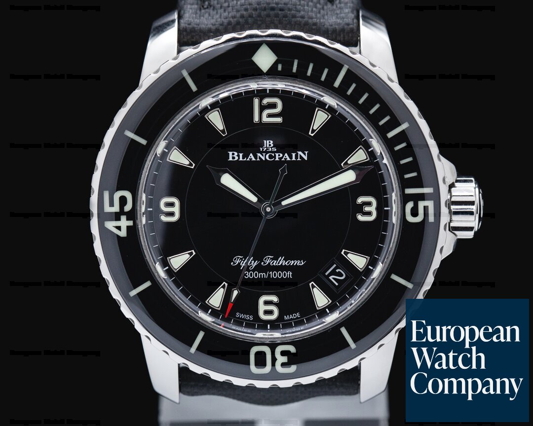 Blancpain 5015-1130-52 Fifty Fathoms Automatic SS / Canvas