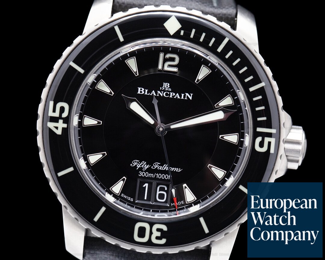 Blancpain Fifty Fathoms Grande Date / Black Dial Titanium 2021 Ref. 5050-12B30-B52A