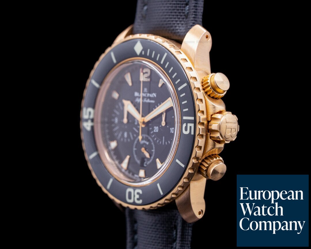 Blancpain Fifty Fathoms Chronograph 18K Rose Gold Ref. 5085F-3630-52