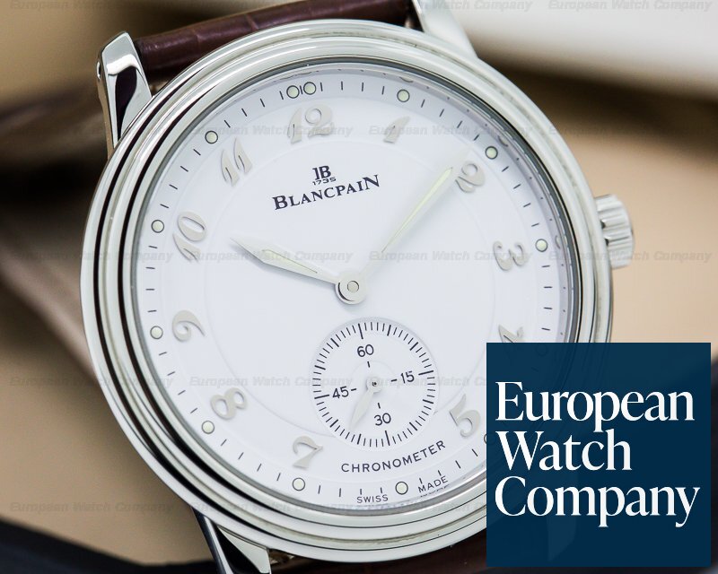 Blancpain Ultra Thin White Dial Manual Wind Chronometer SS Ref. 7002-1127-55