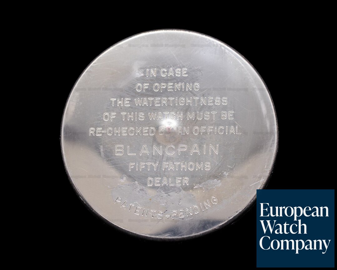 Blancpain Fifty Fathoms Milspec 1 Radium Double Swiss Circa 1963 FULL GLOSS Ref. Milspec 1
