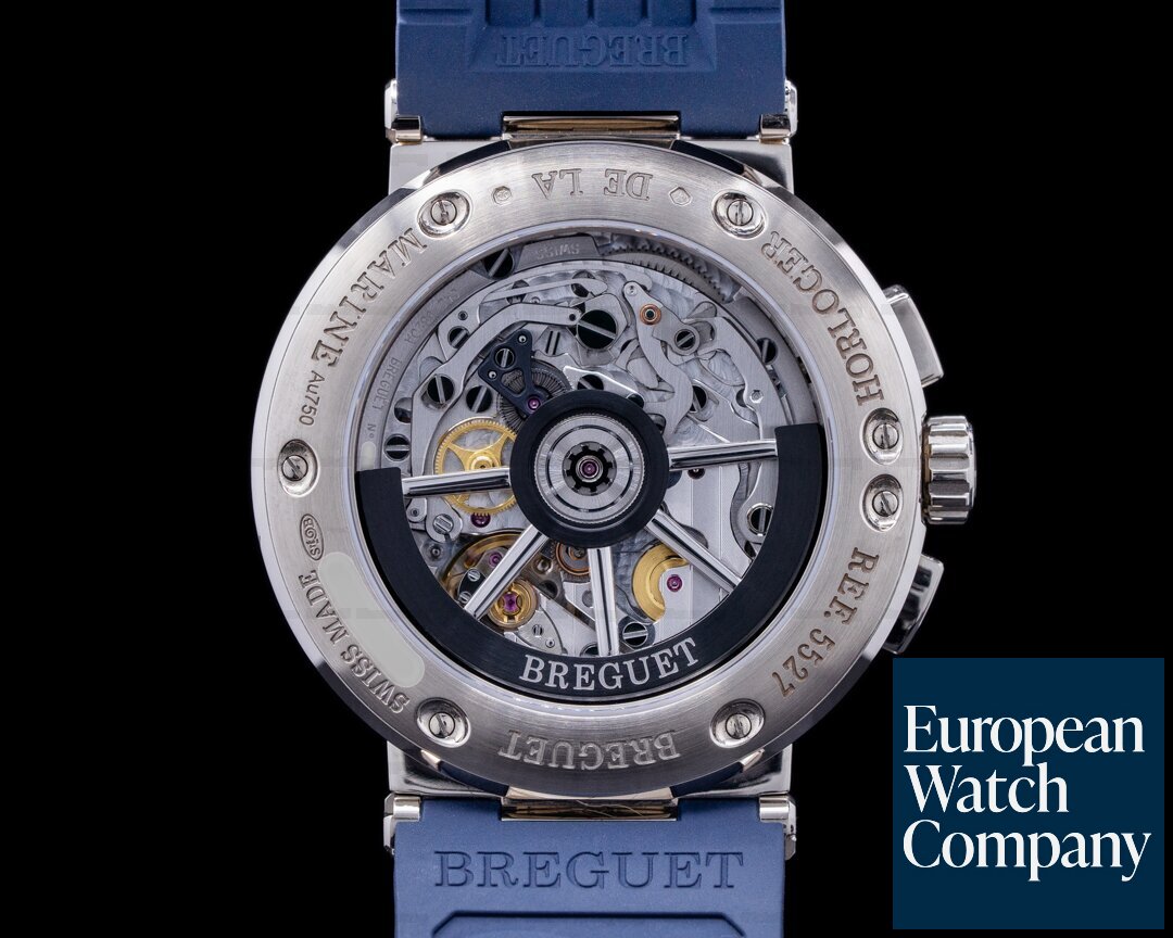 Breguet Marine 18K White Gold Chronograph Blue dial 2022 Ref. 5527BB/Y5/WV