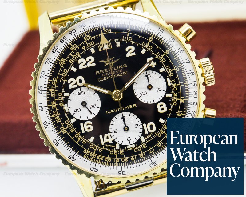 Breitling Vintage Navitimer Cosmonaute Gold Plated Circa 1966 Ref. 809