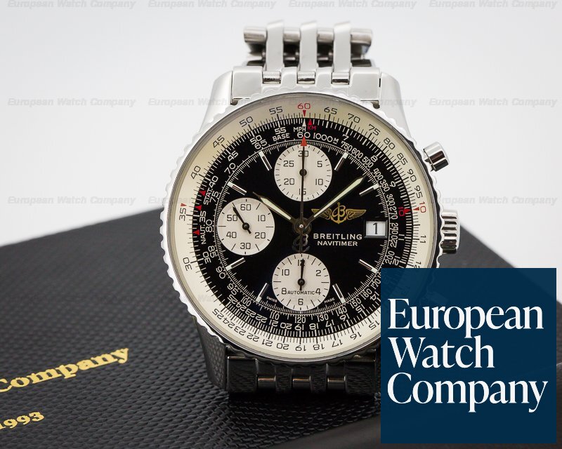 Breitling A13322 Old Navitimer Chronograph SS
Black Dial