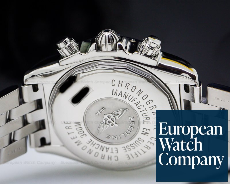 Breitling Chronomat Evolution Chronograph SS Black Dial Ref. A13356