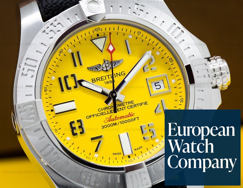 Breitling Avenger II Seawolf SS / Yellow Dial Ref. A1733110/I519