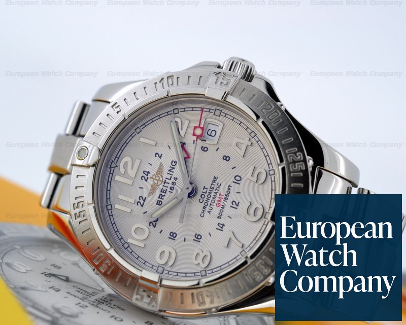 Breitling A32350 Colt GMT Silver Dial SS / SS