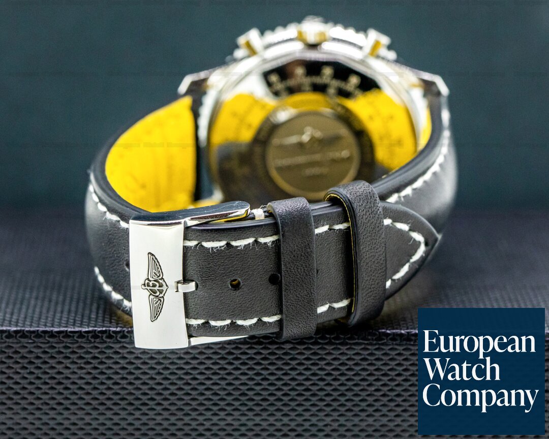 Breitling Navitimer 01 Chronograph Black Dial Leather Strap/Tang Buckle Ref. AB012012/BB01