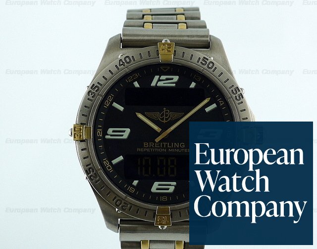 Breitling Aerospace Repetition Minutes Titanium and Gold plated bracelet Ref. F6536210/B423