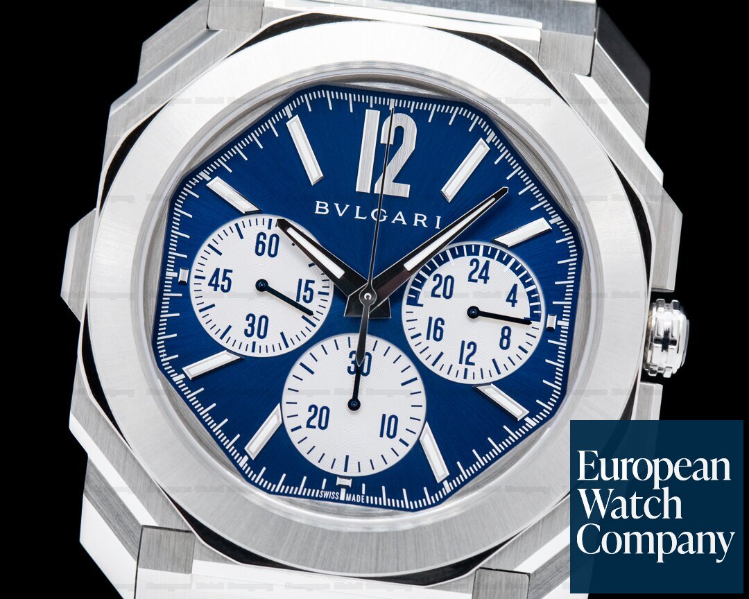 Bulgari Octo Finissimo Chronograph GMT SS / Blue Ref. 103467