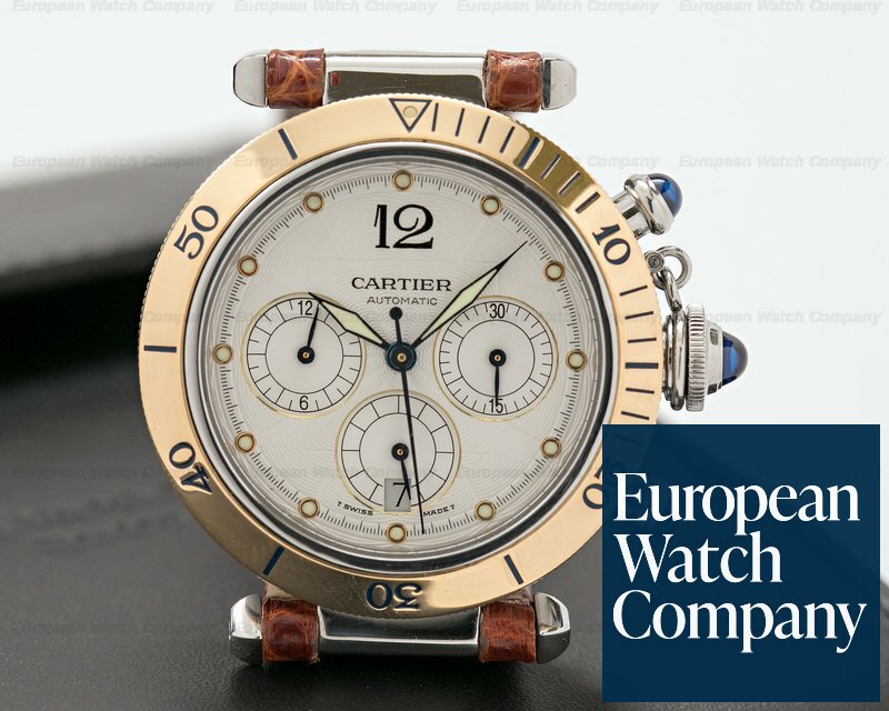 Cartier 2113 Pasha Chronograph Automatic Gold / Steel
