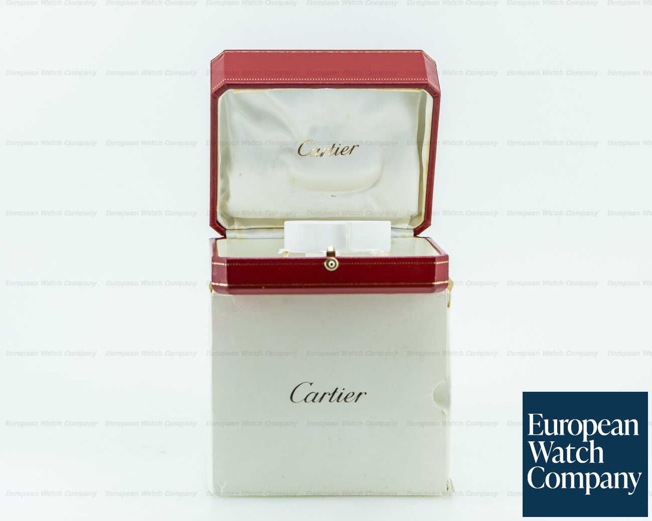 Cartier Platinum Tonneau Cintree Manual Wind 1990s RARE Ref. 2435