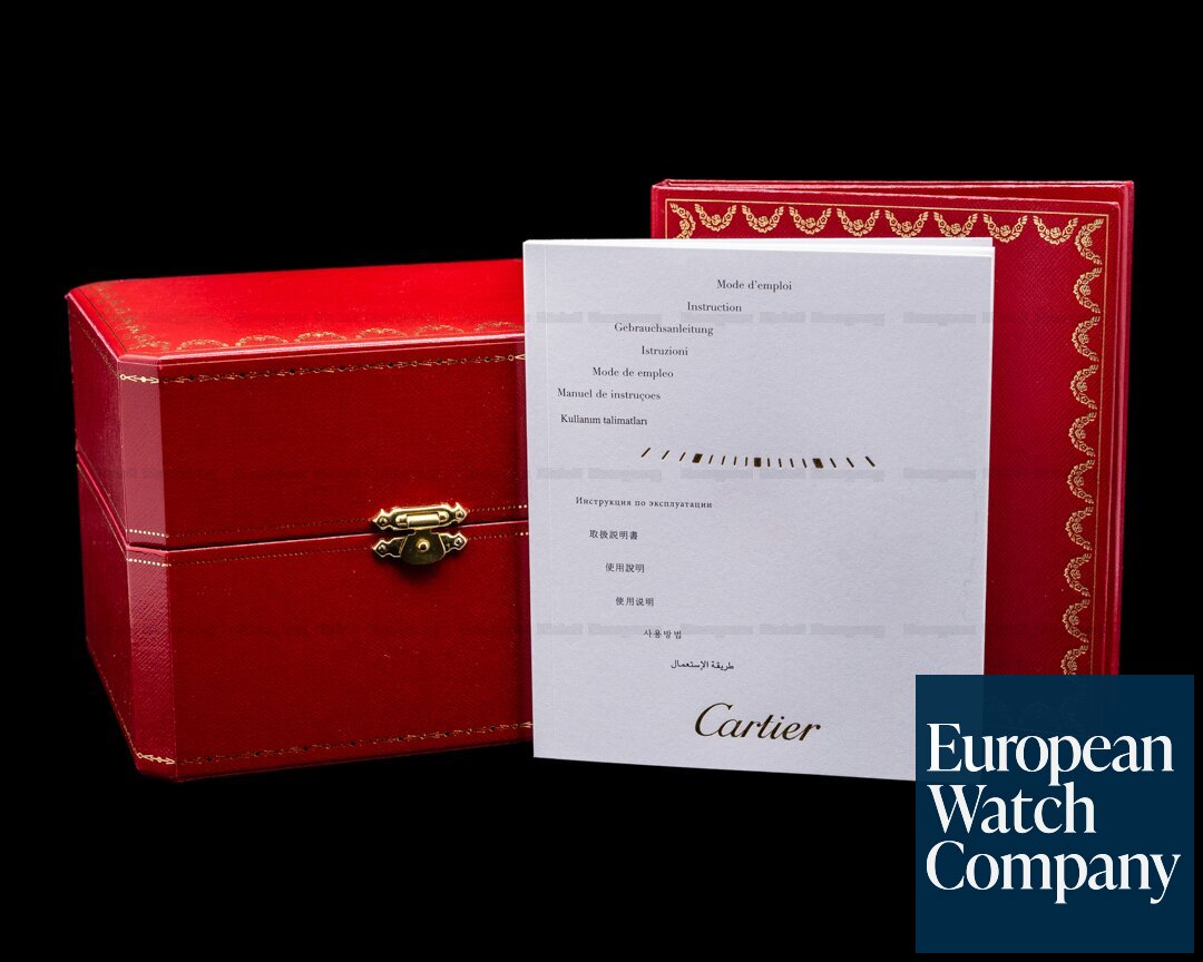 Cartier Tonneau XL 2806 Dual Time Collection Privee CPCP 18K White Gold Ref. 2806
