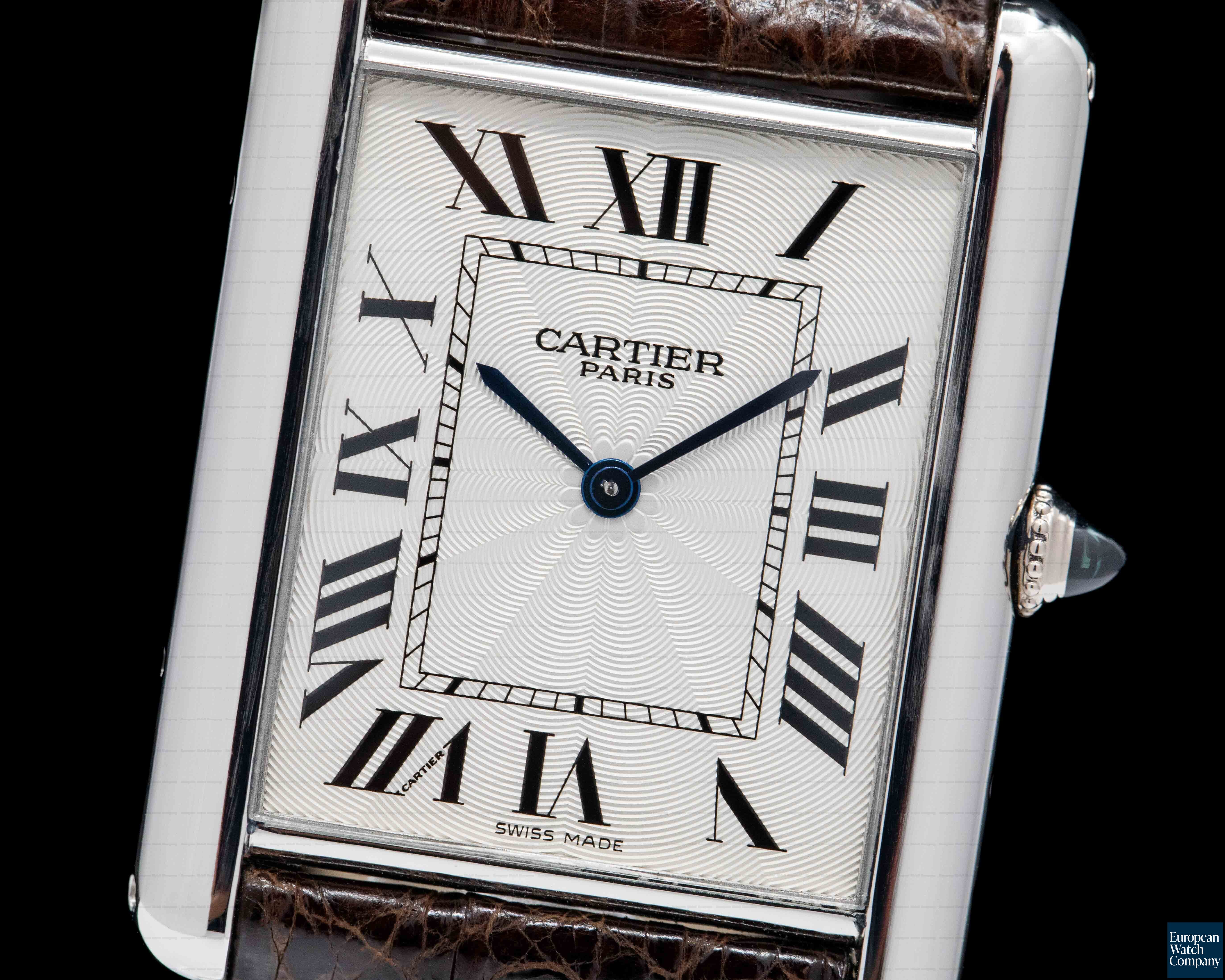 Pre-CPCP 'Extra Flat' Cartier Tank Louis with Teardrop Bracelet