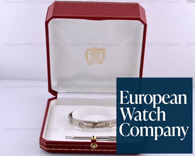 Cartier Love Bracelet 18K White Gold (Size 17) Ref. B6035416