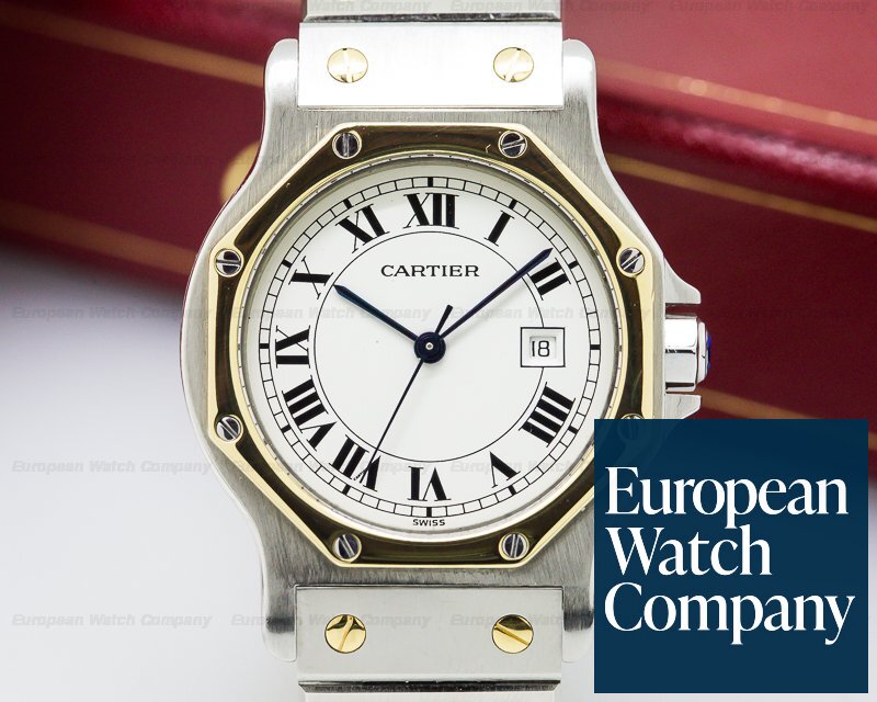 Cartier Santos Ronde Gold Octagon 29mm Women's Watch with Diamond Bezel  187902 For Sale at 1stDibs | cartier santos women, octagon watch, cartier  205 swiss 27 jewels