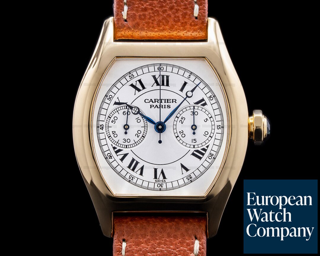 Cartier Privee Collection Tortue Monopoussoir Chronograph 18K Yellow Gold Ref. W1543551