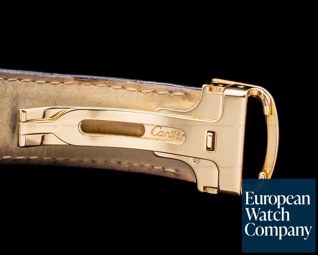 Cartier Tank Louis Silver Dial 18K Rose Gold/ Rose Gold Deployant Ref. W1560003