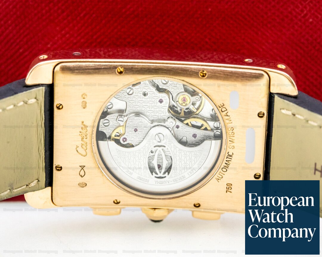 Cartier Tank Americaine XL Chronograph 18K Rose Gold Ref. W2609356