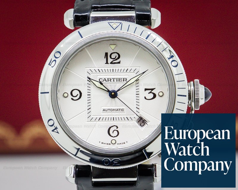 Cartier Pasha Automatic Silver Dial SS 38MM Ref. W3103155