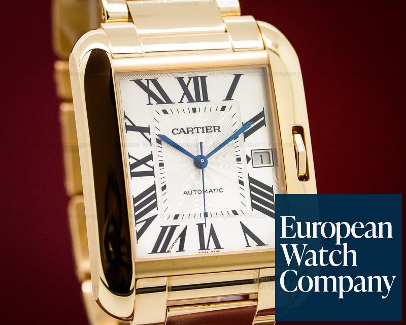 Cartier W5310002 Tank Anglaise Large Automatic 18k Rose Gold UNWORN Ref. W5310002