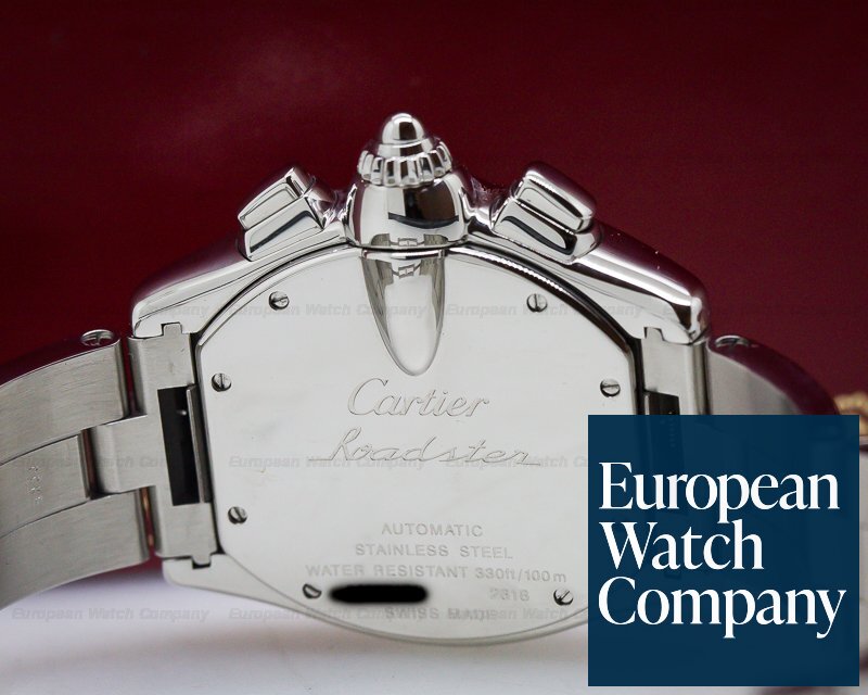 Cartier Roadster Chronograph XL Black Dial SS / SS Ref. W62020X6