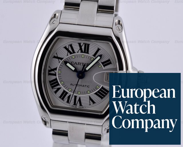 Cartier Roadster Mid-Size SS/SS Silver Dial Ref. W62025V3