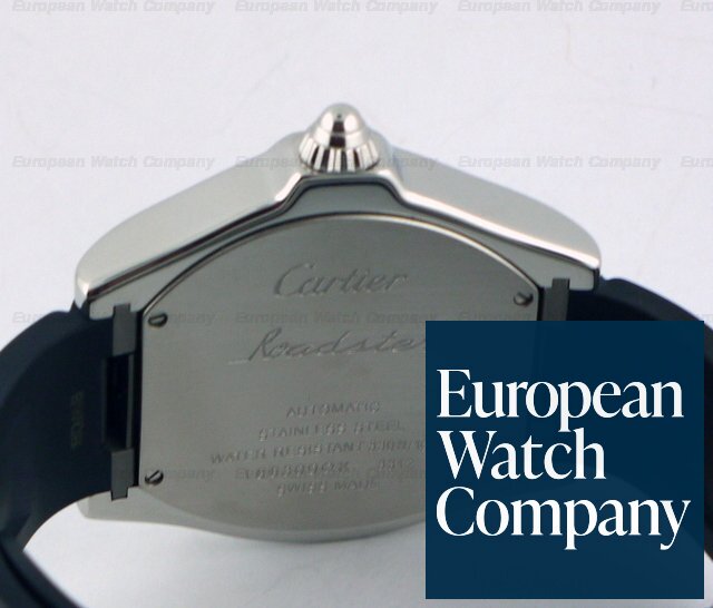 Cartier Roadster S Watch SS/Rubber Silver Ref. W6206018