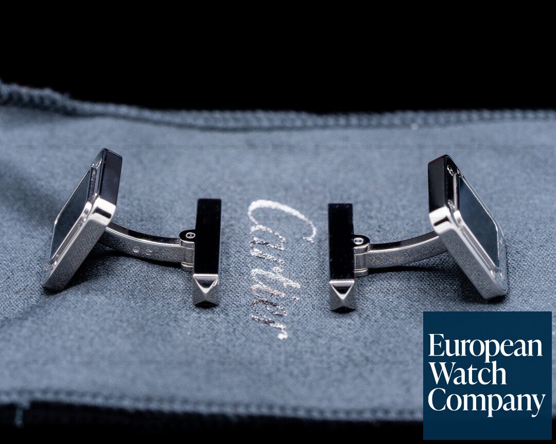 Cartier Santos-Dumont Precious Set Limited Platinum / Matching Ciffs UNWORN Ref. WGSA0050