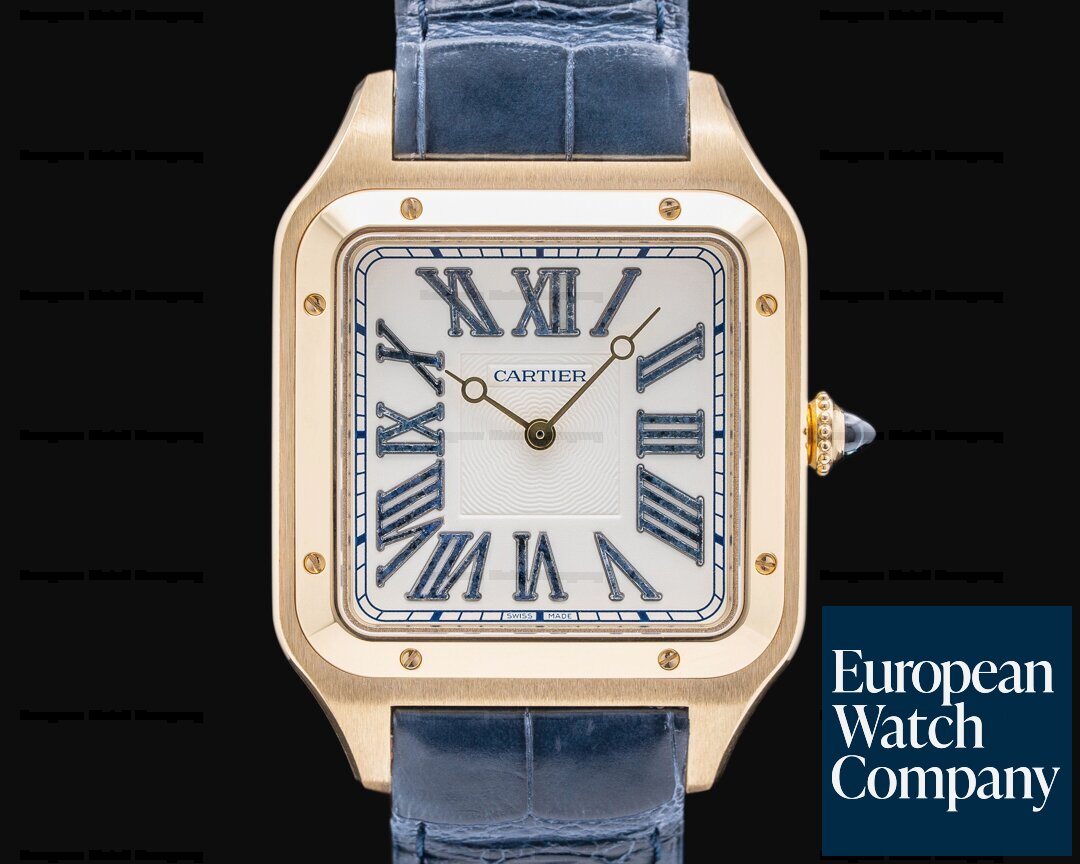 Cartier WSSA0084 Santos Dumont XL European Yellow | Wind (50443) Watch Manual Gold