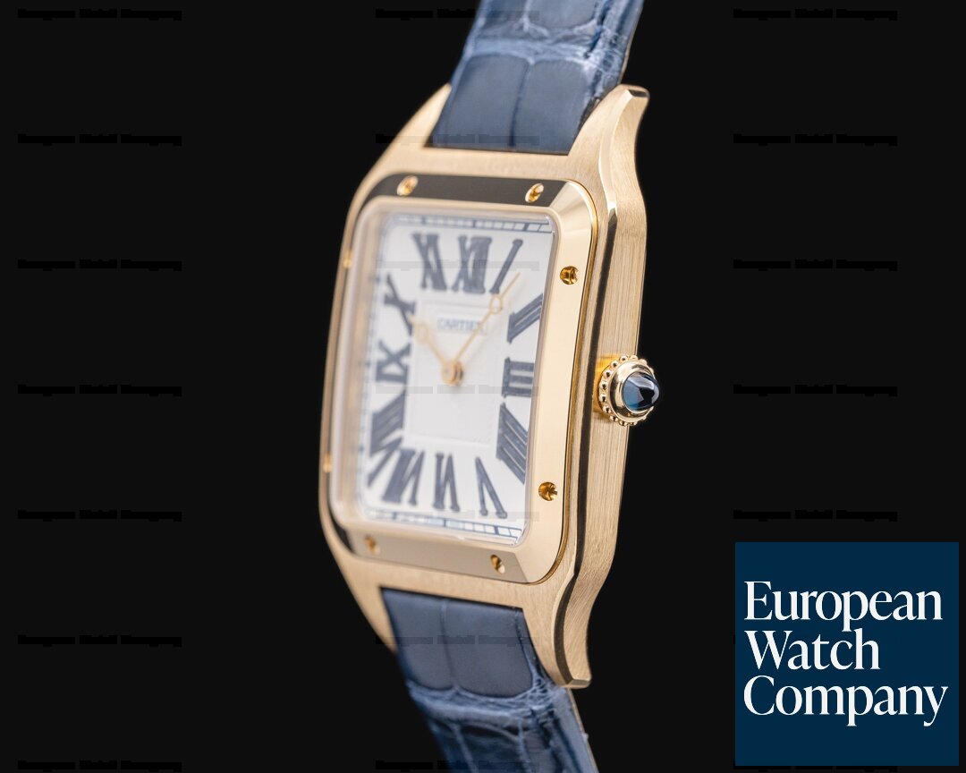 Cartier WSSA0084 Dumont Yellow | Santos Watch (50443) Manual Gold European Wind XL