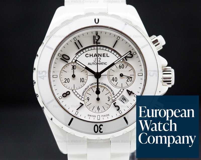 Chanel H1007 J12 Automatic Chronograph White Ceramic (28201)