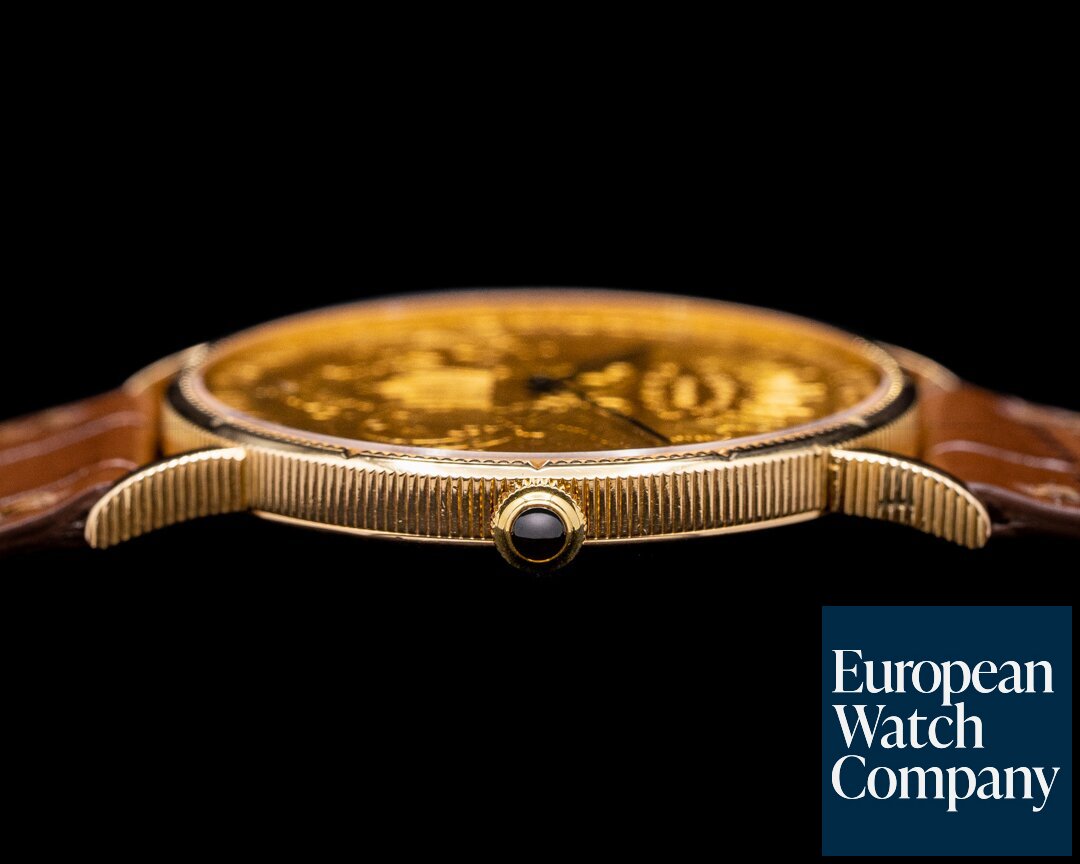Corum United States $20 Coin 1897 YG Automatic Winding 18k Tang Buckle Ref. 082.355-56