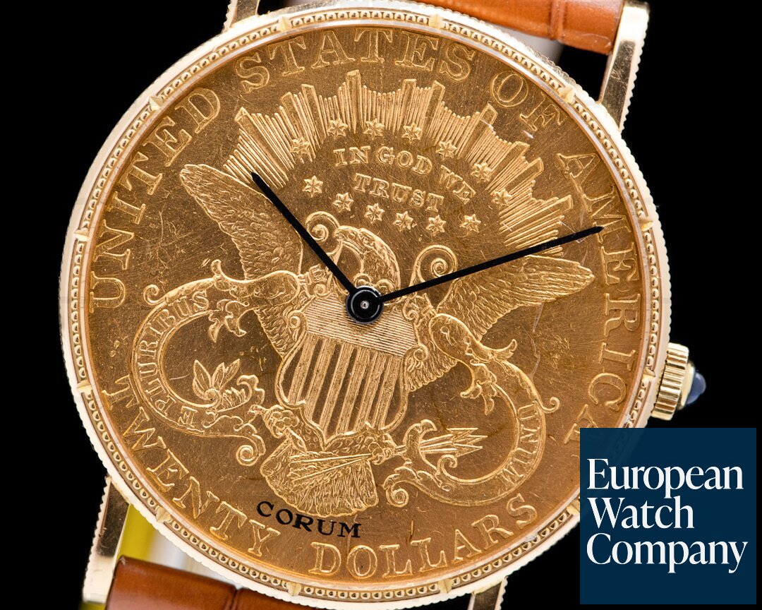 Corum United States $20 Double Eagle Coin 1897 YG Manual Winding Ref. 145.151.56