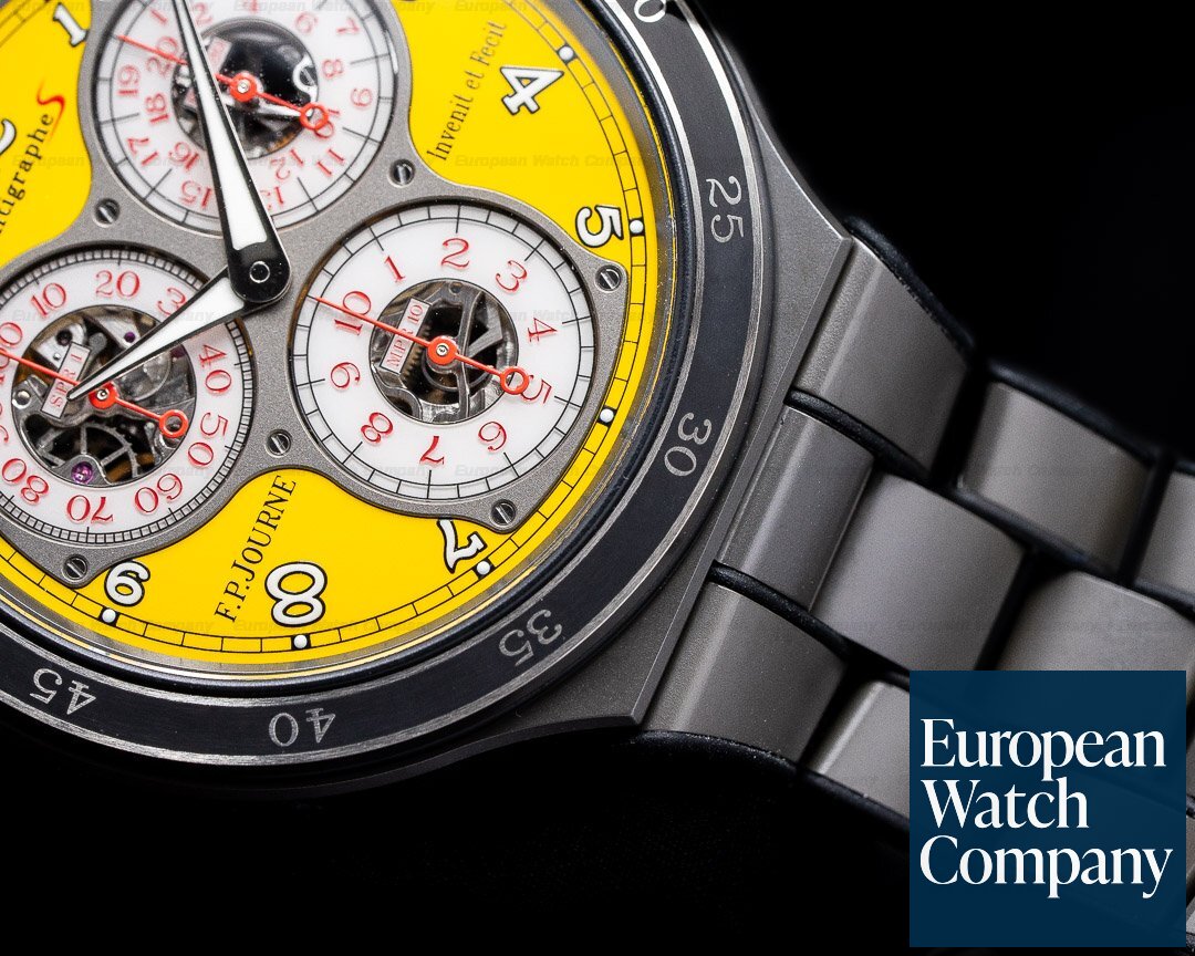 F. P. Journe Centigraphe CTS2 LineSport Titanium Yellow Dial 2020 Ref. CTS2 Yellow Dial 