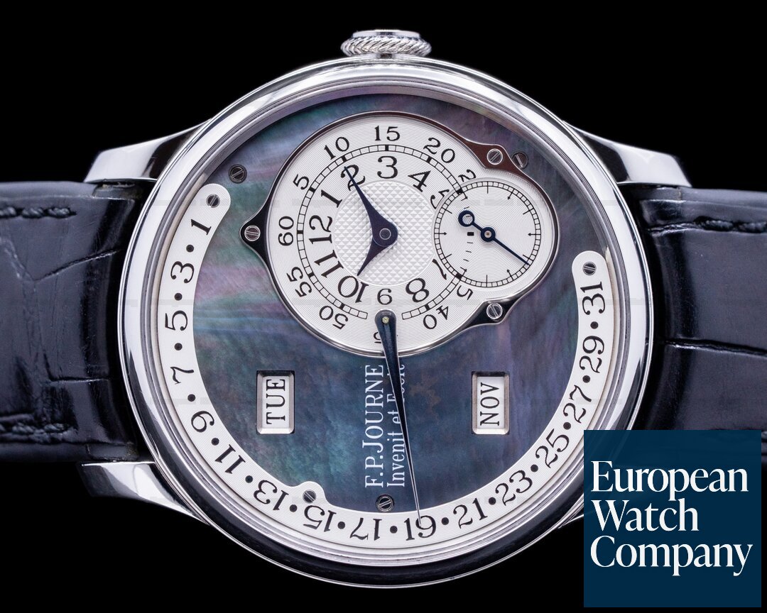 F. P. Journe Octa Calendrier Black Mother of Pearl 38MM VERY RARE LIMITED Ref. Calendrier