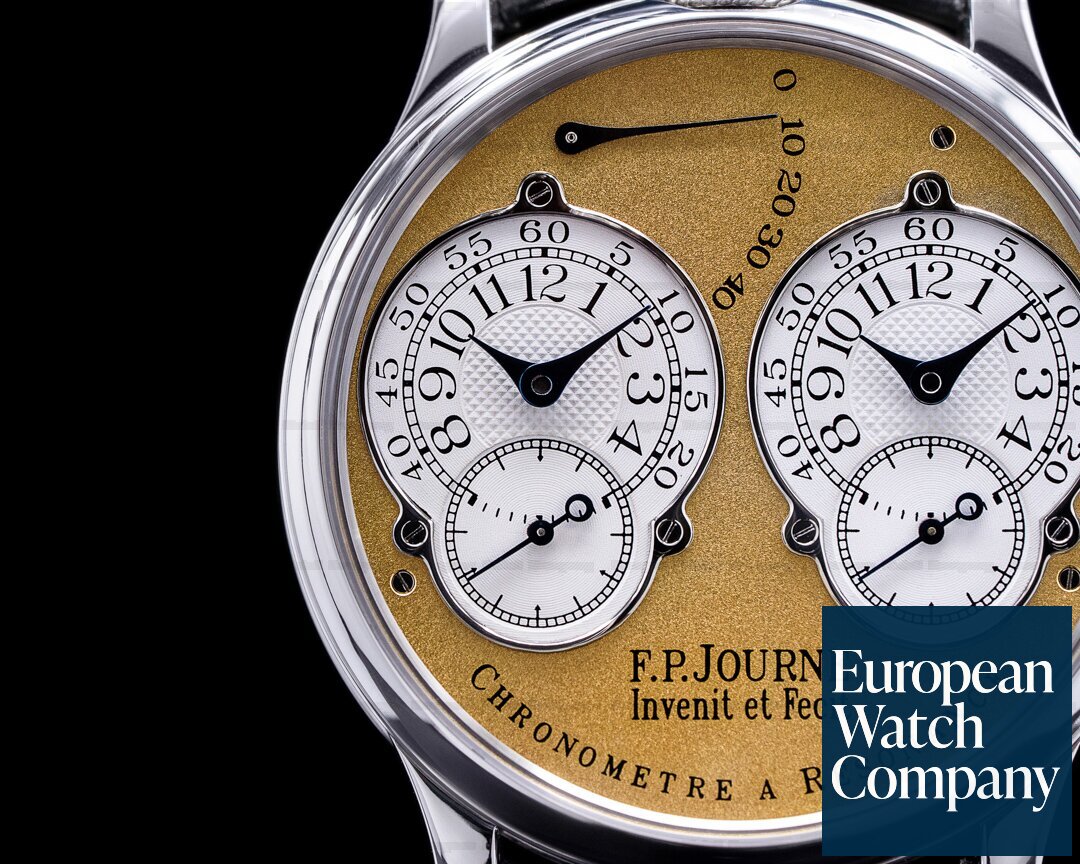 F. P. Journe Chronometre Resonance Platinum BRASS MOVEMENT 38MM FULL SET 2002 Ref. Chronometre Resonance Br