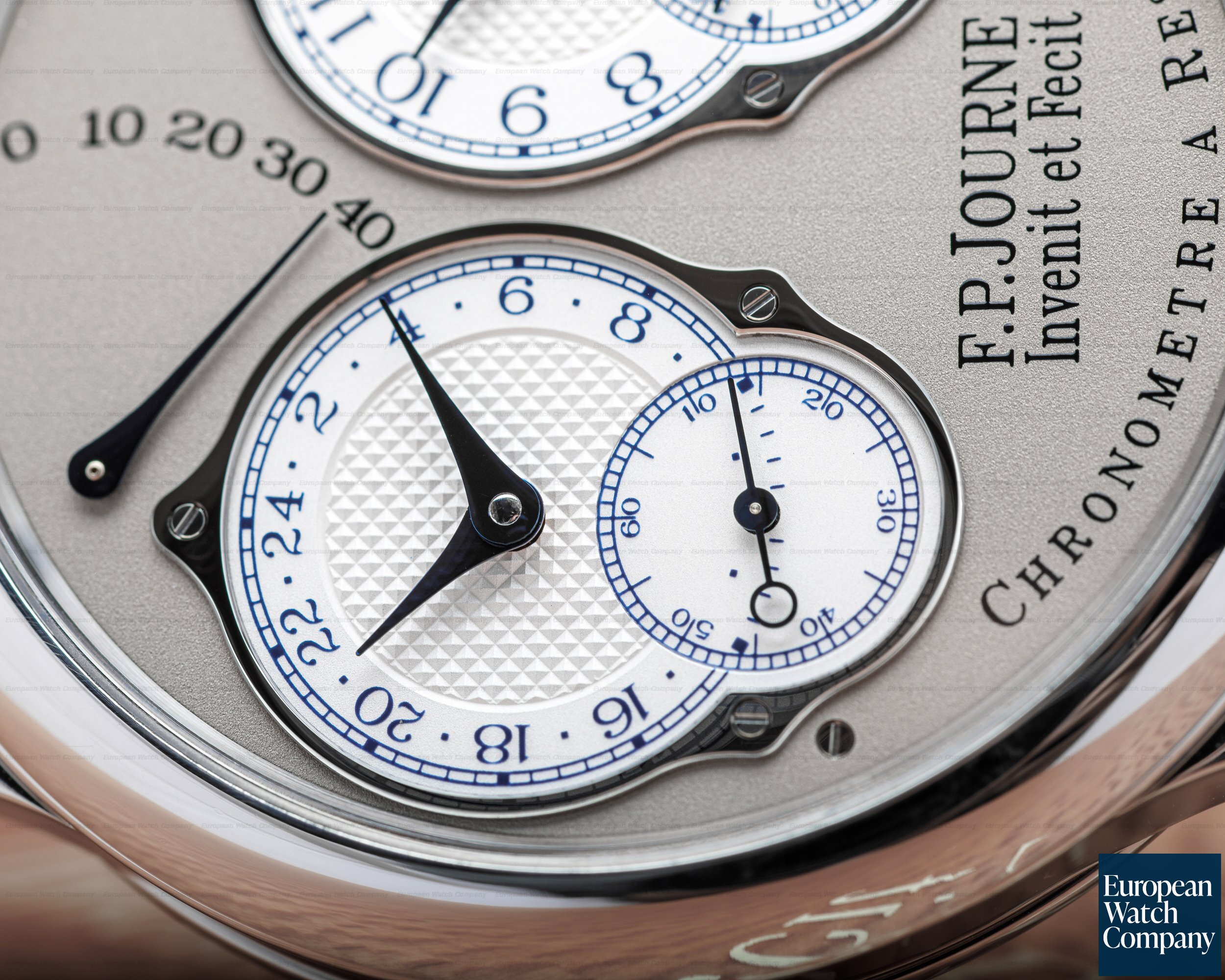 F. P. Journe Chronometre Resonance Platinum Silver Dial 40MM FINAL EDITION Ref. Chronometre Resonance Fi