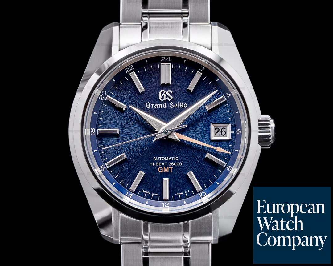 Grand Seiko SBGJ235 Heritage Hi-Beat 36000 GMT Blue Dial SS LIMITED EDITION  (39495) | European Watch Co.